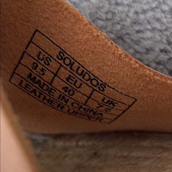 NWOT Soludos Minorca Tan Platform Espadrille Sandals with Ankle Strap Size 9.5 - Picture 7 of 11